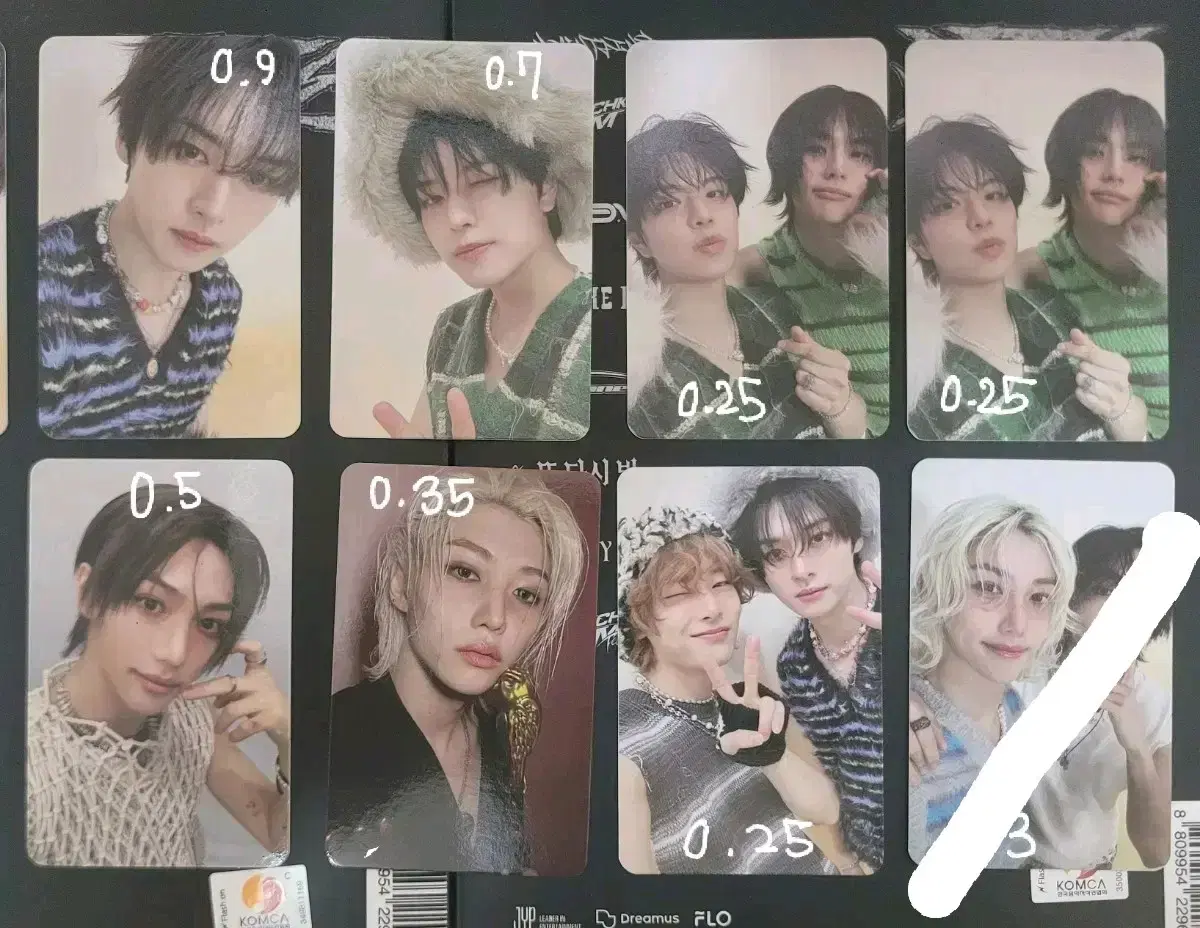 skz ate photocard alpo lee know hyunjin han felix seungmin i.n chickaboom furry hat