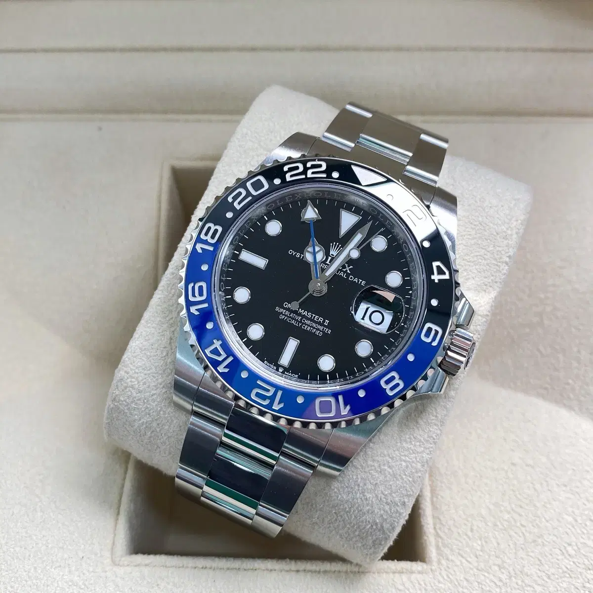 새제품 롤렉스 GMT Master 2 배트맨 126710BLNR 24년