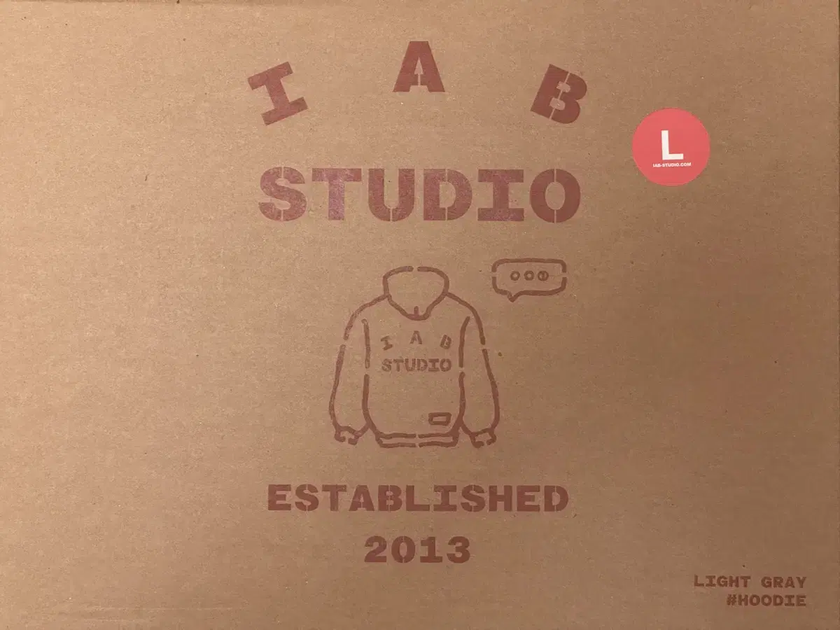 [NEW] iapp studio hoodie light gray (L)