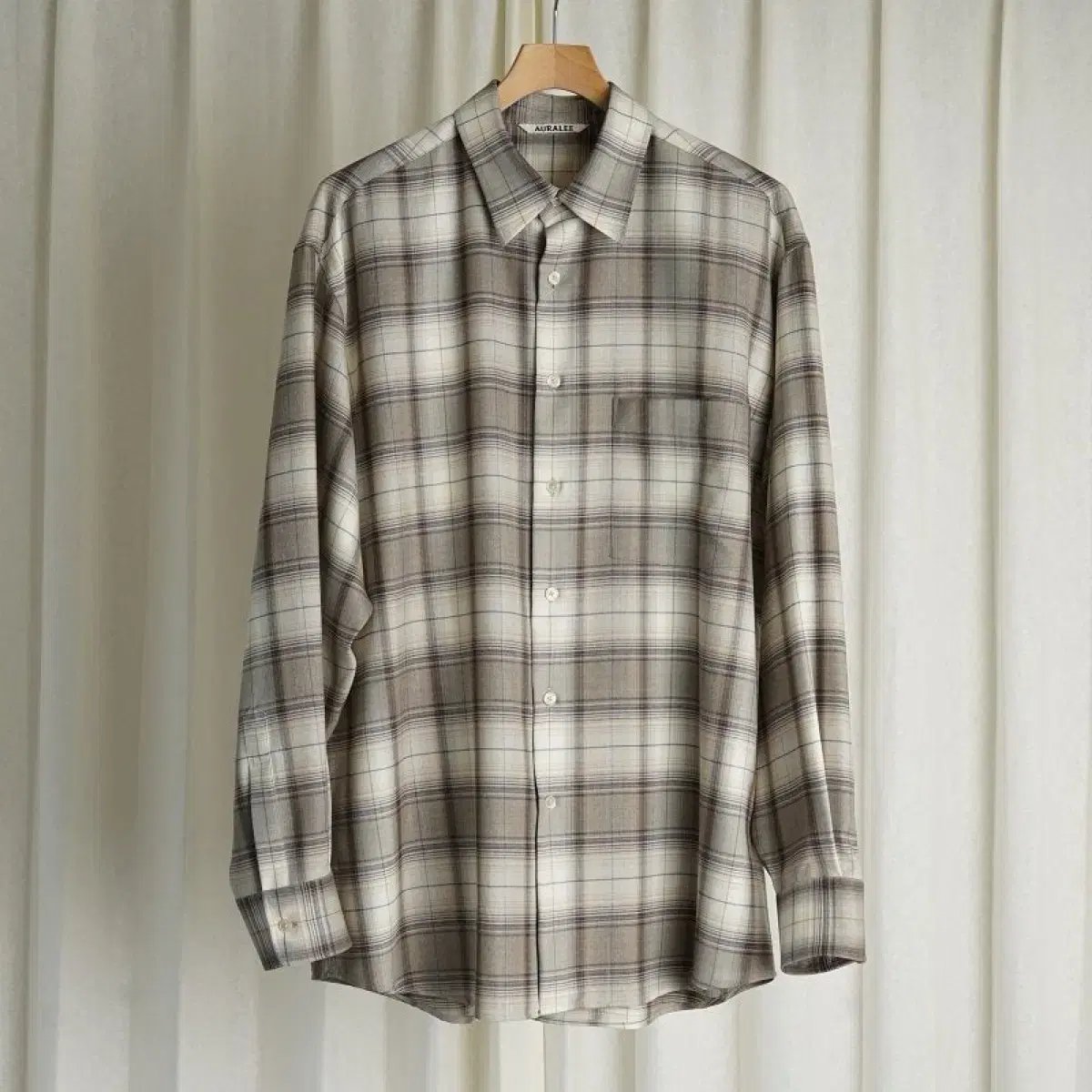 Ollari Wool Check Brown 23AW 5 size 5