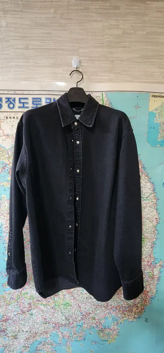 Solid Homme Black and Blue Overshirt