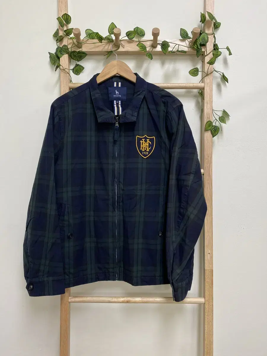 Hedges Check Zip-Up/Male Jumper