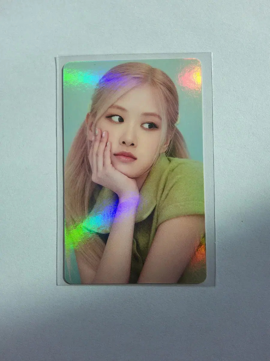 Black Pink rose Photo Card 2022 Welcoming weverse shop Pre-order Benefit