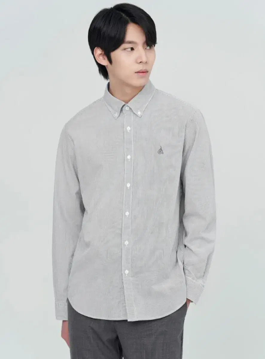 Beanpole Micro Seersucker Stripe Shirt M