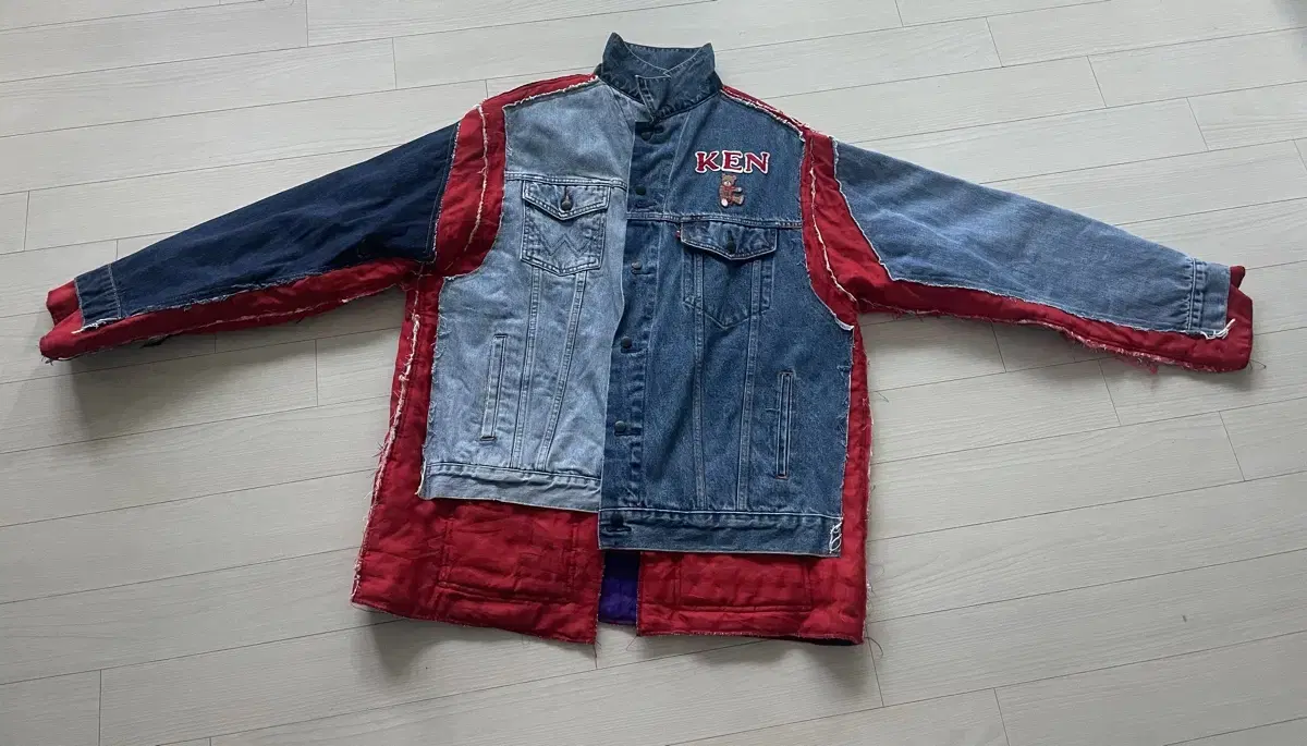 needles denim jacket xl (rebuild by needles)