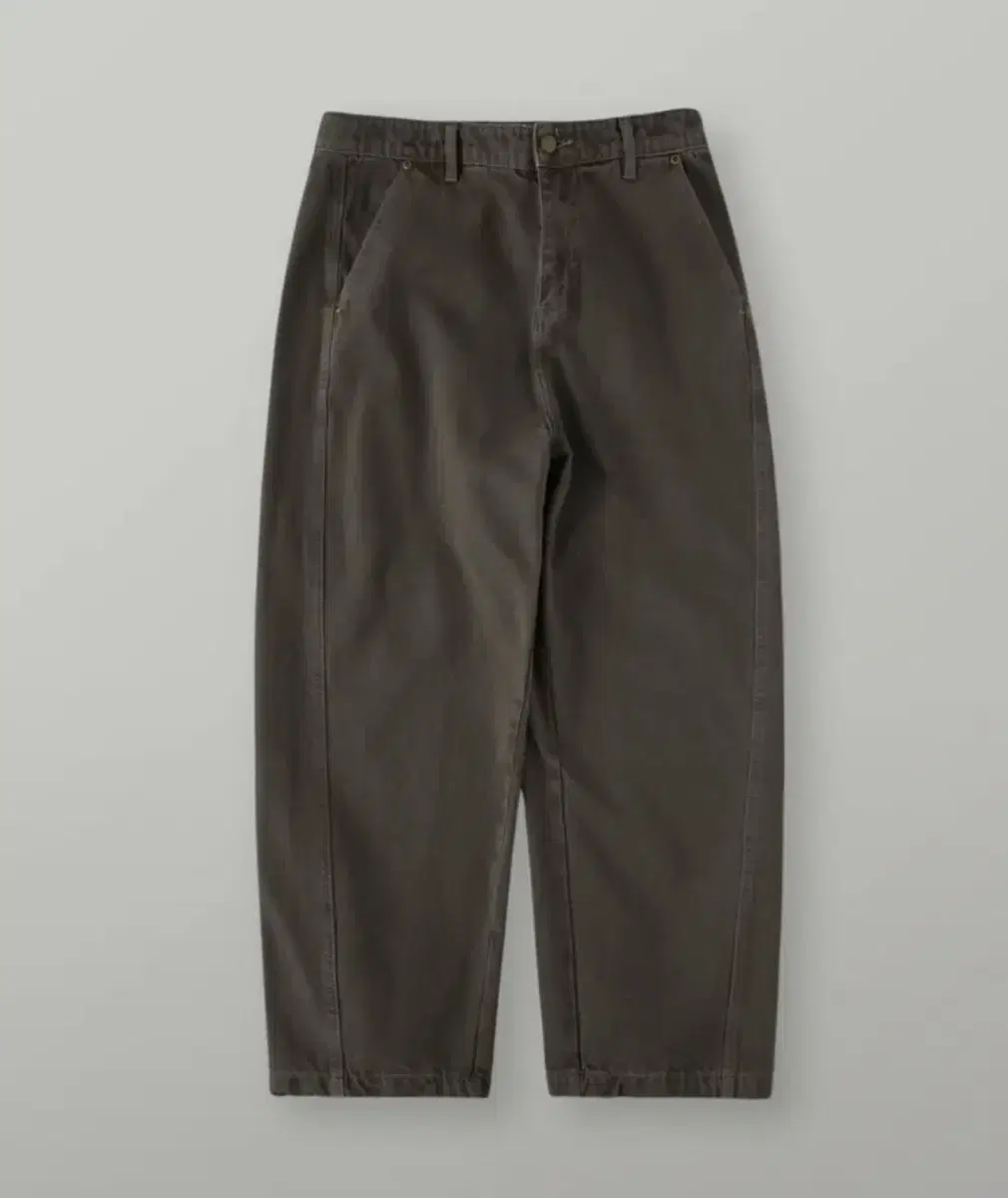 Raffergestore Dying Washed Denim Trousers Brown