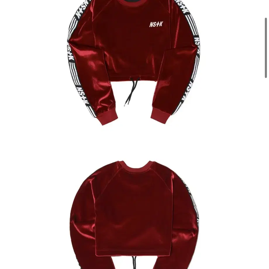 [NSTK] 네스티킥 VELVET CROP SWEATSHIRTS