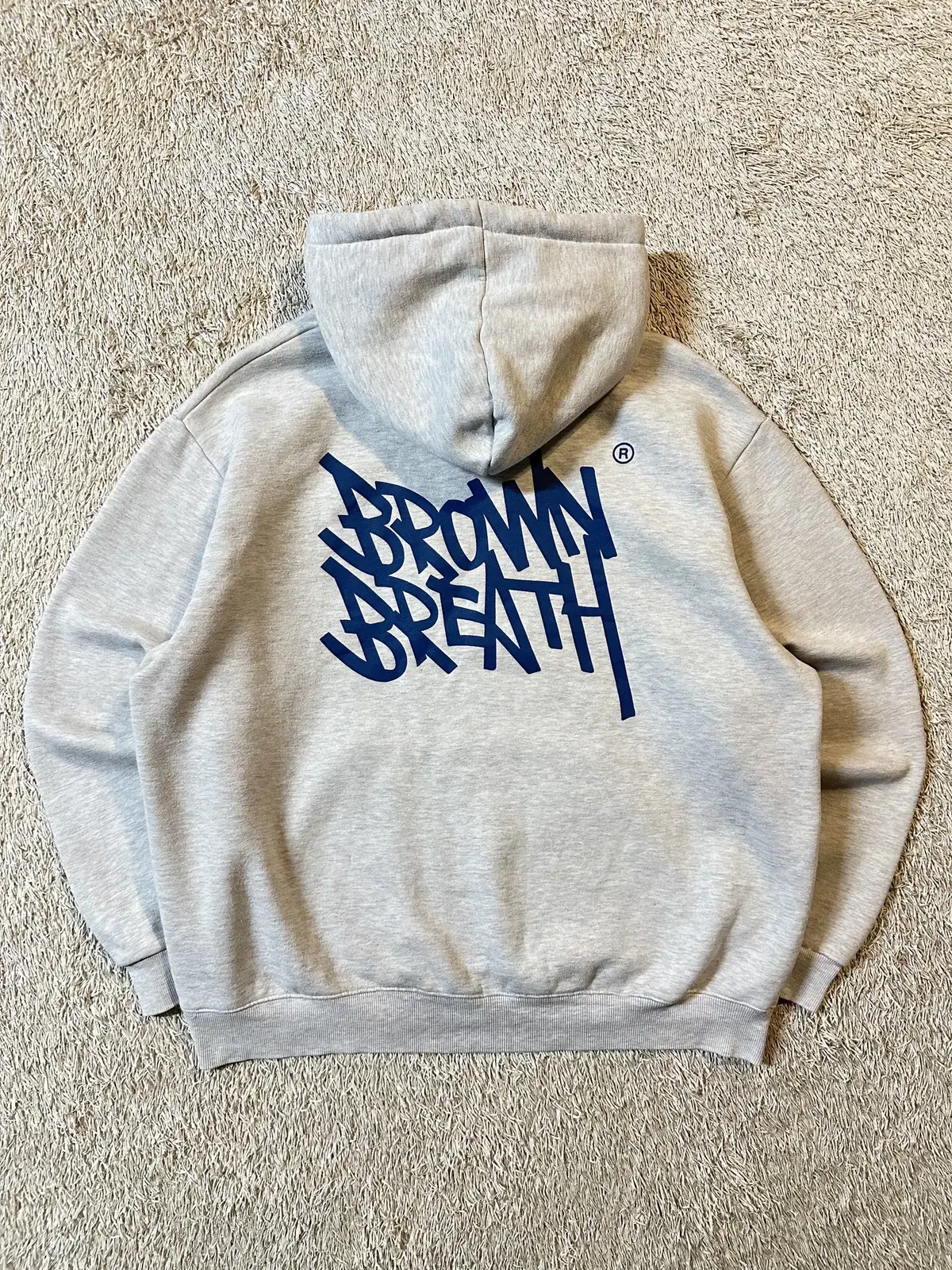 [L] BROWN BREATH BROWN BREATH TAG Hoodie Ash Bloo