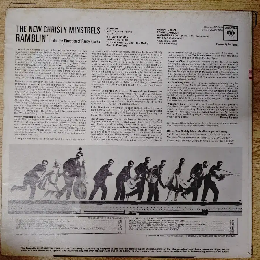 NEW CHRISTY MINSTRELS 음반 r (LP 턴테이블 오디오