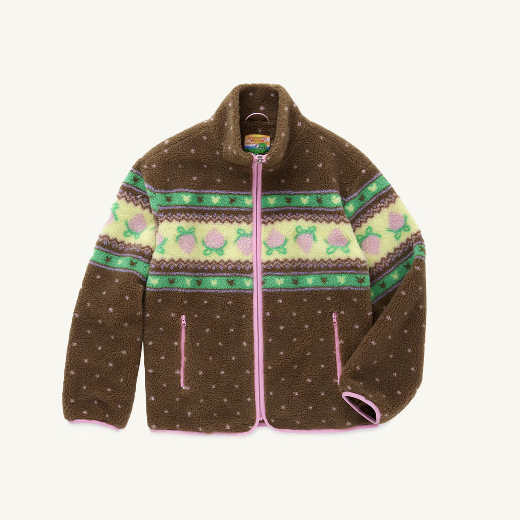 Strawberry Western Choco Sherpa Jacket/S