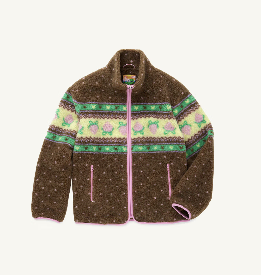 Strawberry Western Choco Sherpa Jacket/S