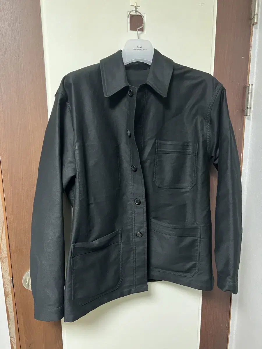 Steady Everywhere SEW Moleskin French Work Jacket Black Size 3