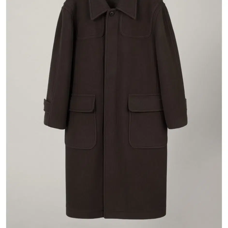 오버듀플레어OUT POCKET WOOL MAC COAT_BROWN