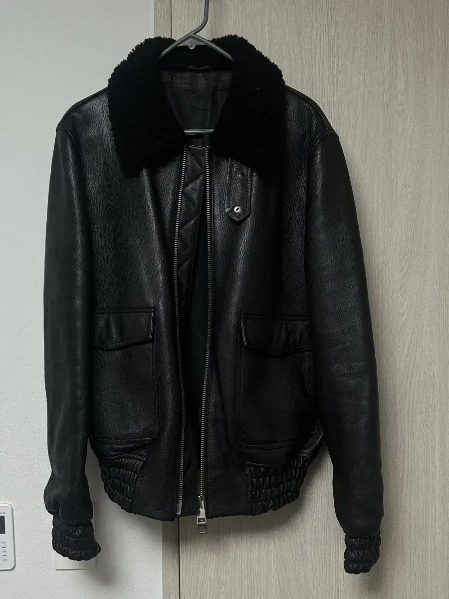 Ami leather blouson 아미 가죽 자켓 블루종