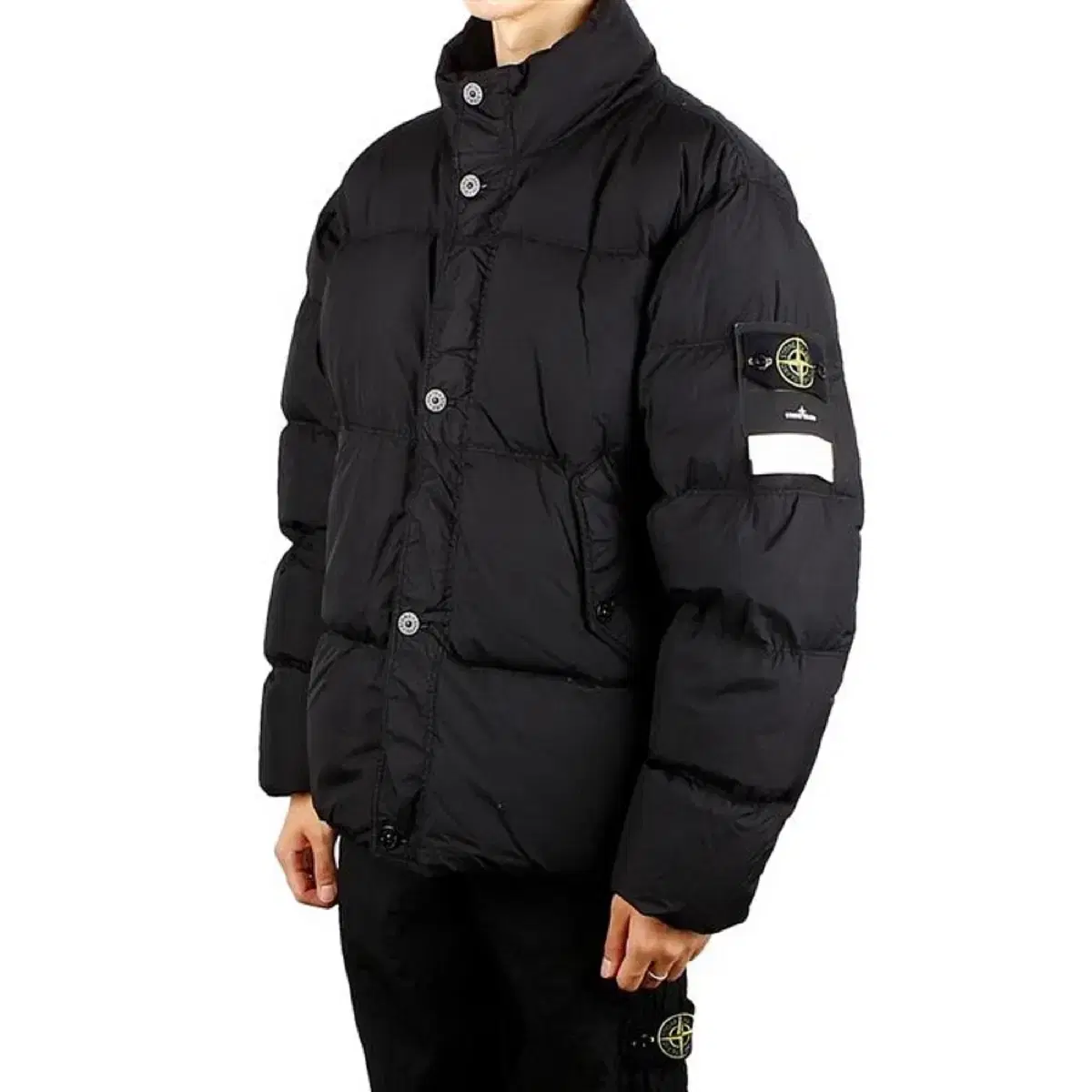 [Black/L] Stone Island 24fw Crinkle Labs Non-Hooded Padding