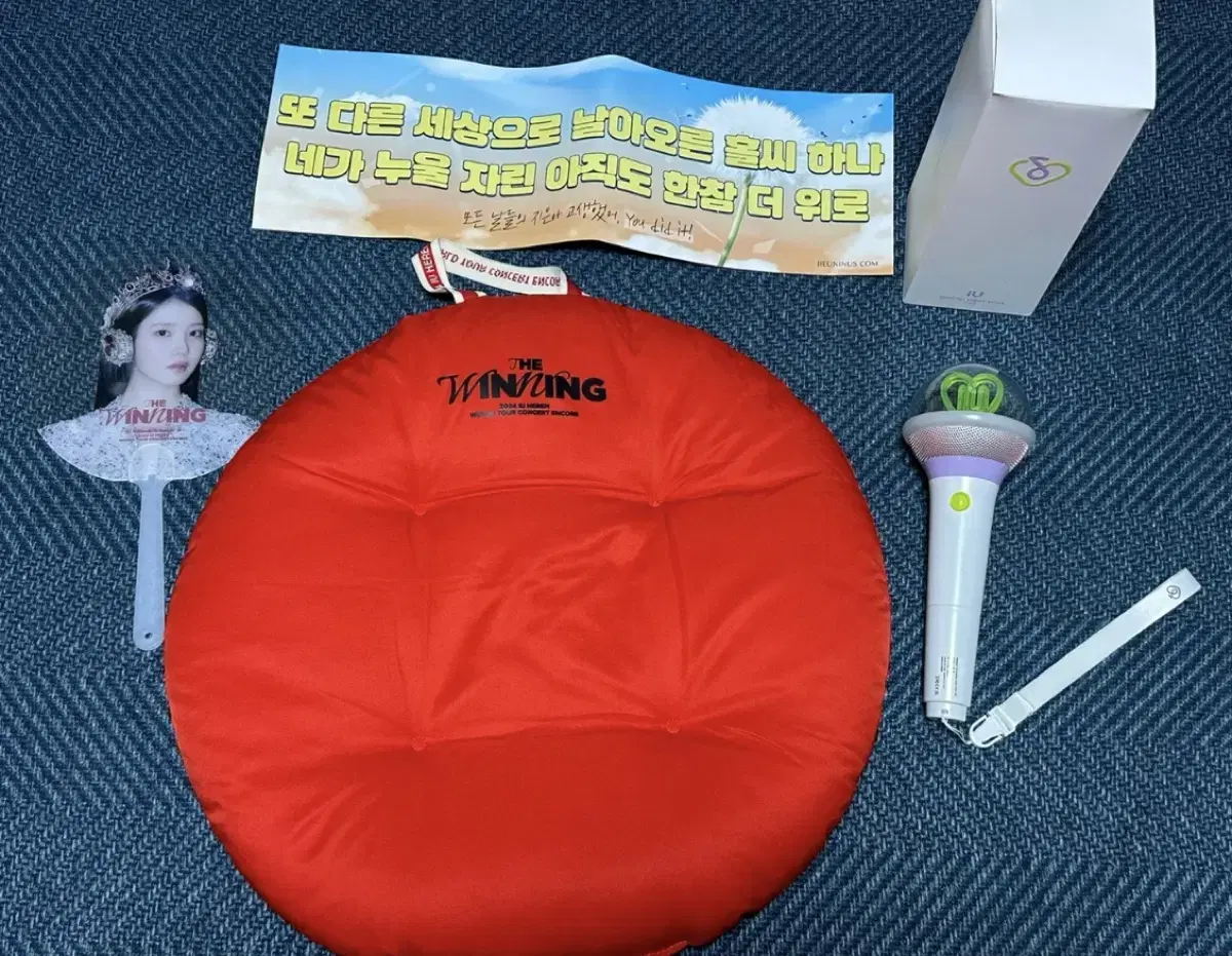 (Free Shipping)IU Concert Lightstick V3,Telescope,Cushion,Fan,Slogan