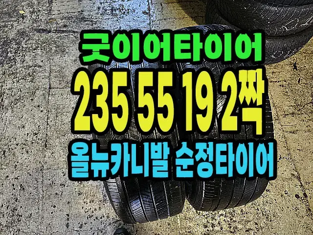 올뉴카니발 순정 굿이어타이어 235 55 19 2짝.#23555R19.