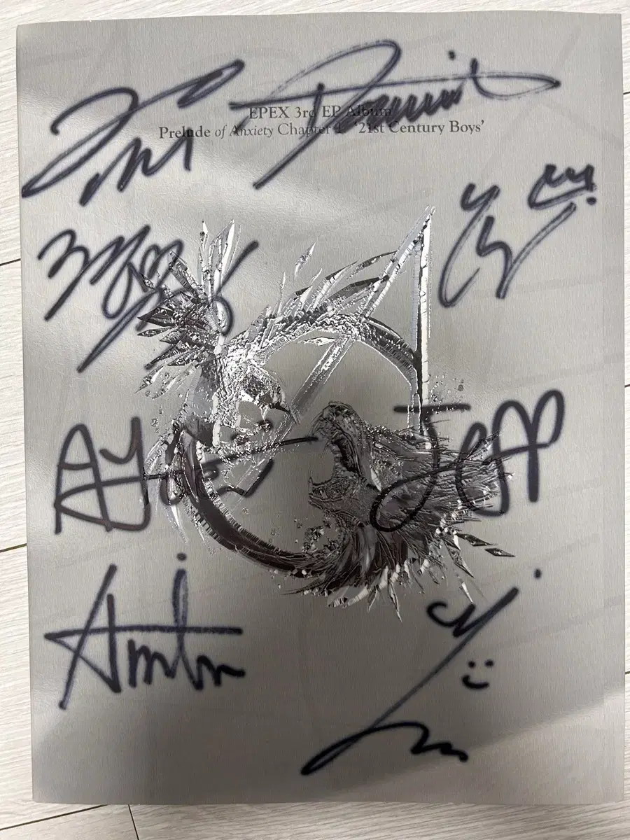 epex wish keum donghyun mu a-min baek seung ayden yewang jeff autographed album with poca