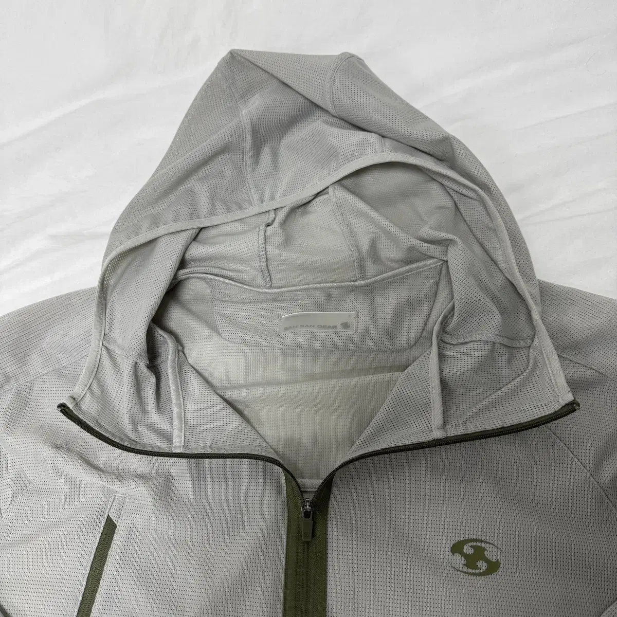 산산기어 ZIPPER MESH JACKET GREY SANSANGEAR