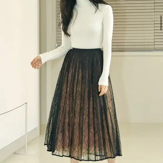 하나보 아보아보 no.9 skirt 튤스커트 플리츠레이스스커트