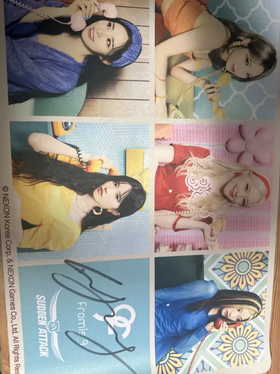 Fromis 9 Zhang Pad lee nakyung Signed