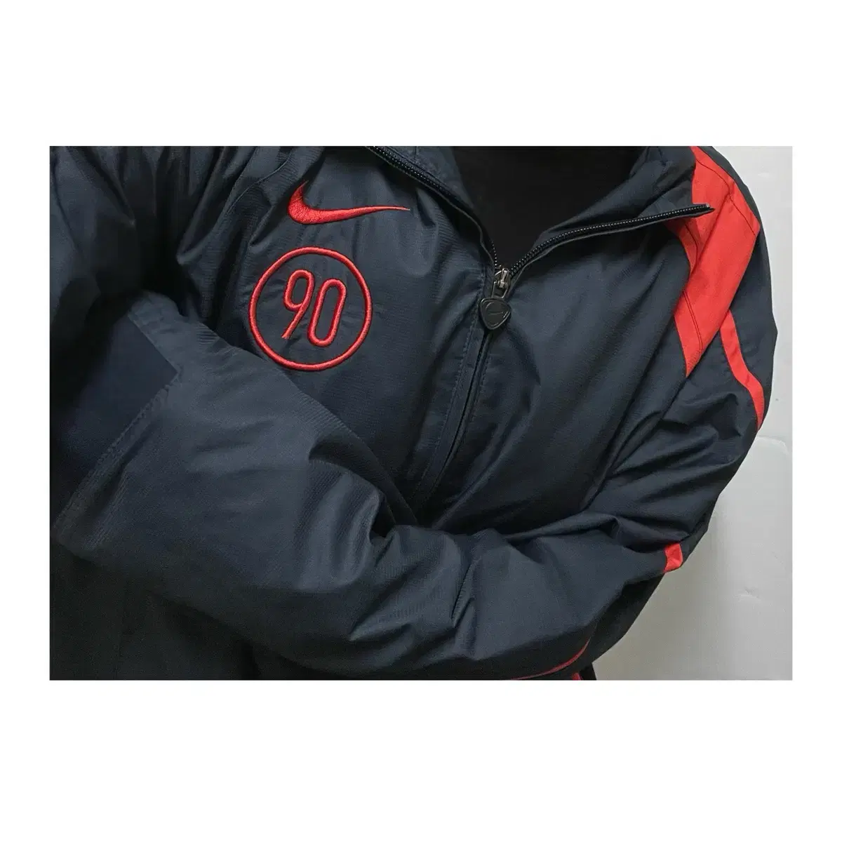 NikeBreezebarNavyRedSwooshMembraneJumperSoccerNational TeamBaseballUniformJumper