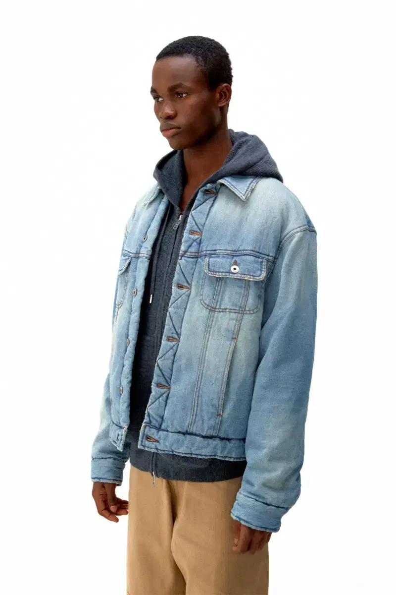 COOR 24ss Mud Dying Padded Denim Jacket