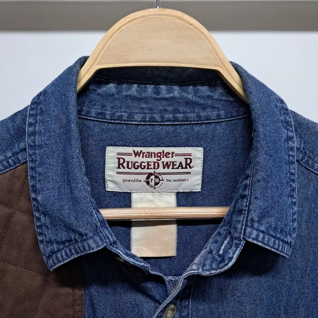 (XL) 랭글러 Wrangler Rugged wear 오버핏 데님 청남방