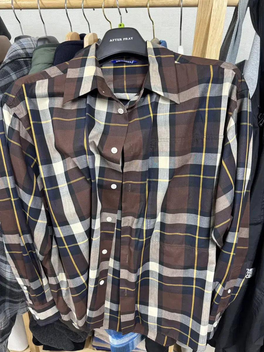 Naders Brown Check Shirt