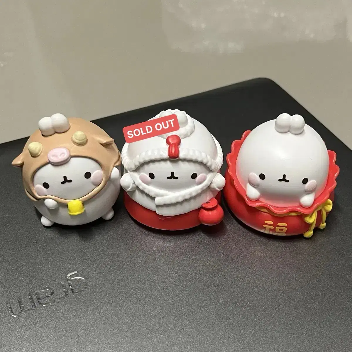 Molang Loteria Figures Gacha Flippers