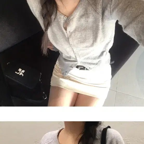 아워캐비넷 cash round cardigan