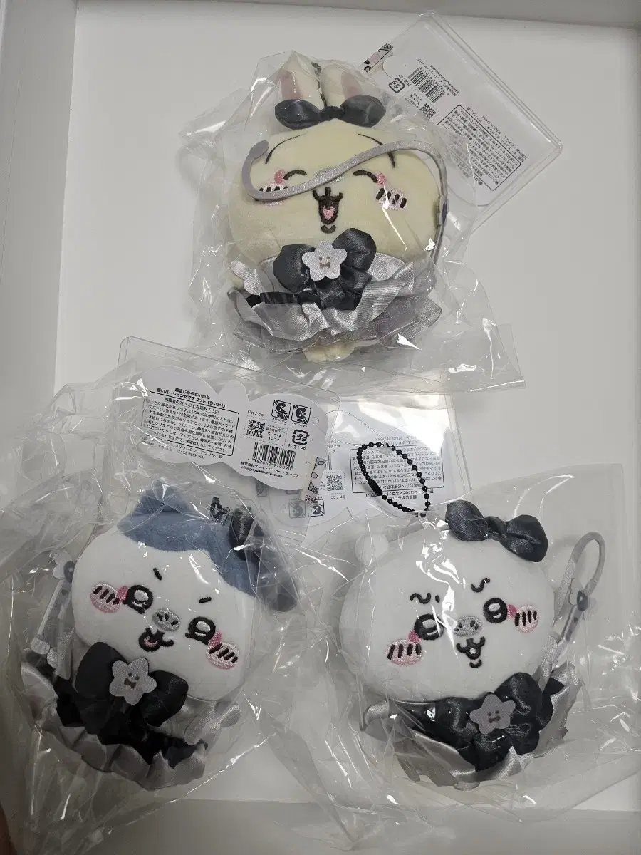 Bulk of 3 Chiikawa Blackened Mascots