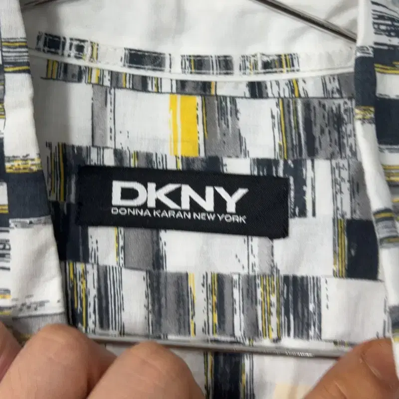 DKNY 빈티지 패턴 코튼 셔츠 S