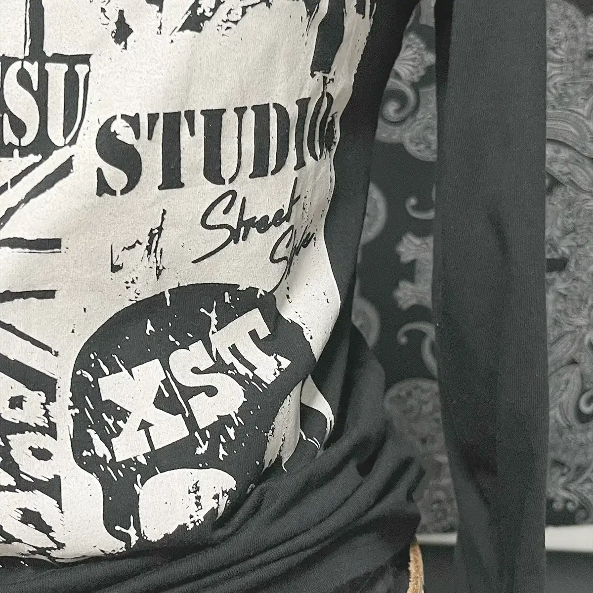 ( BA-TSU STUDIO ) SKULL UNION JACK T