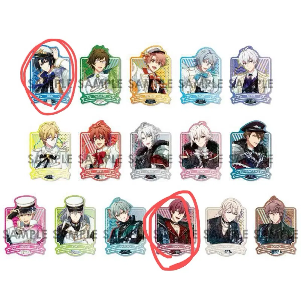 Nayeon Clear Stickers Iori,Touma