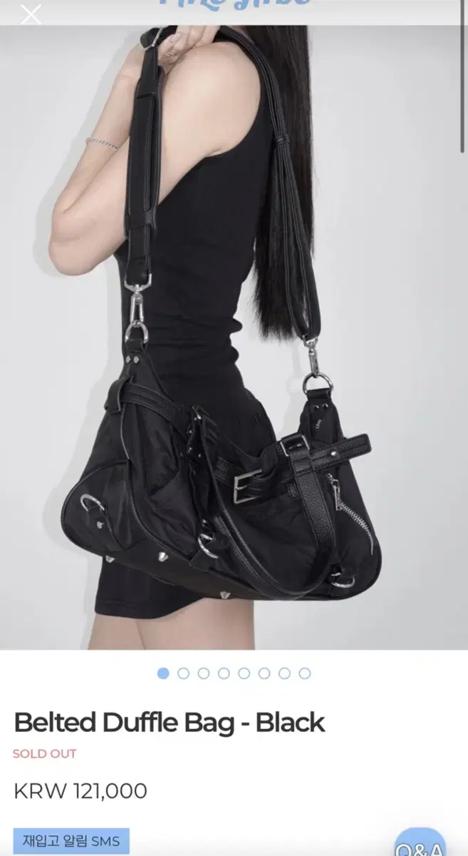 페일제이드 Belted Duffle Bag - Black