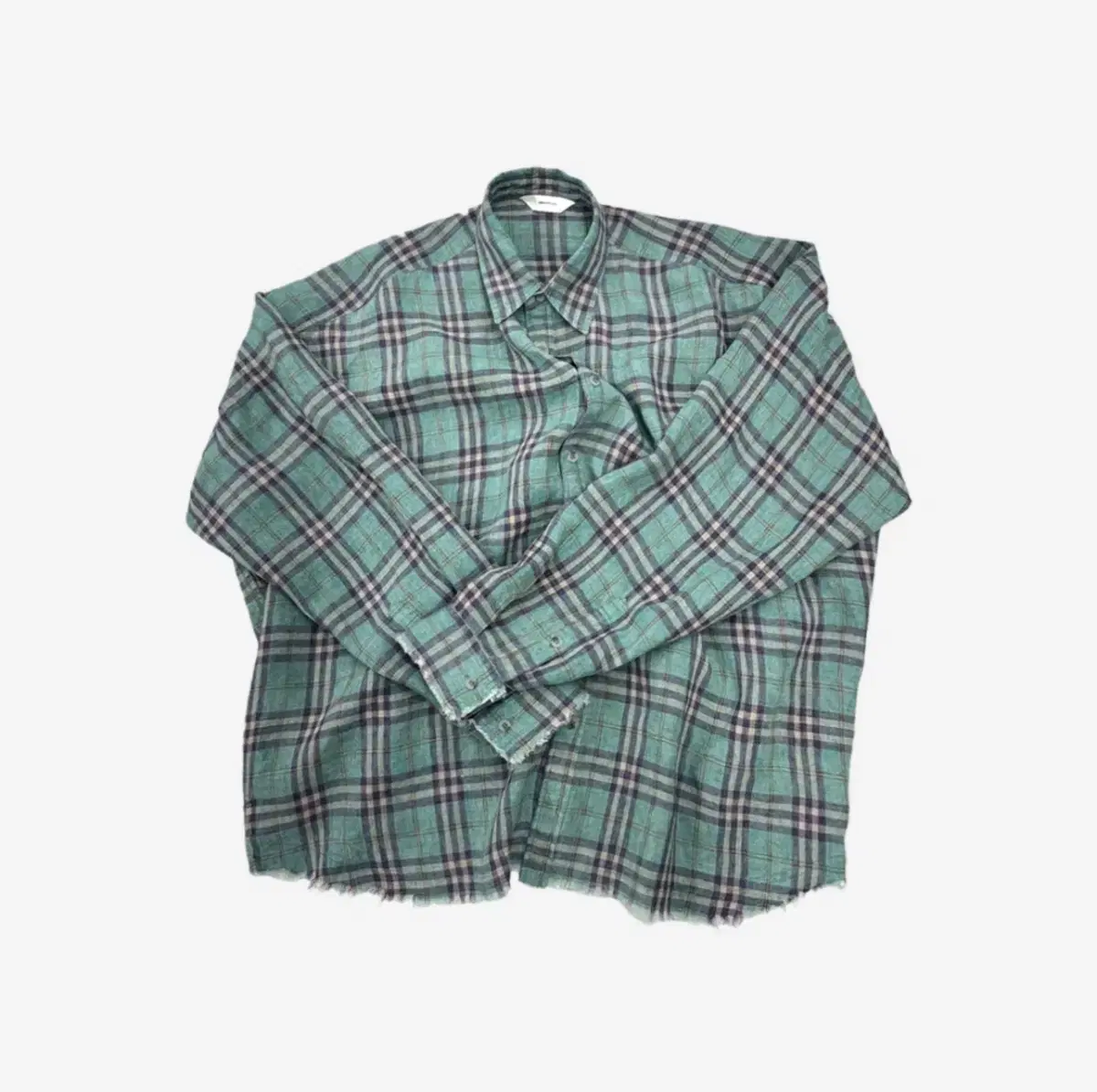 1) Nonnode Check Shirt Italian Grunge Size 1