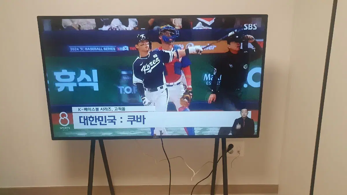 이젤형 티비 tv 스탠드 거치대