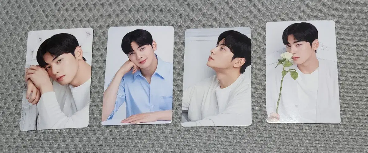 Bulk of 4 Cha Eunwoo Samhwa photo cards