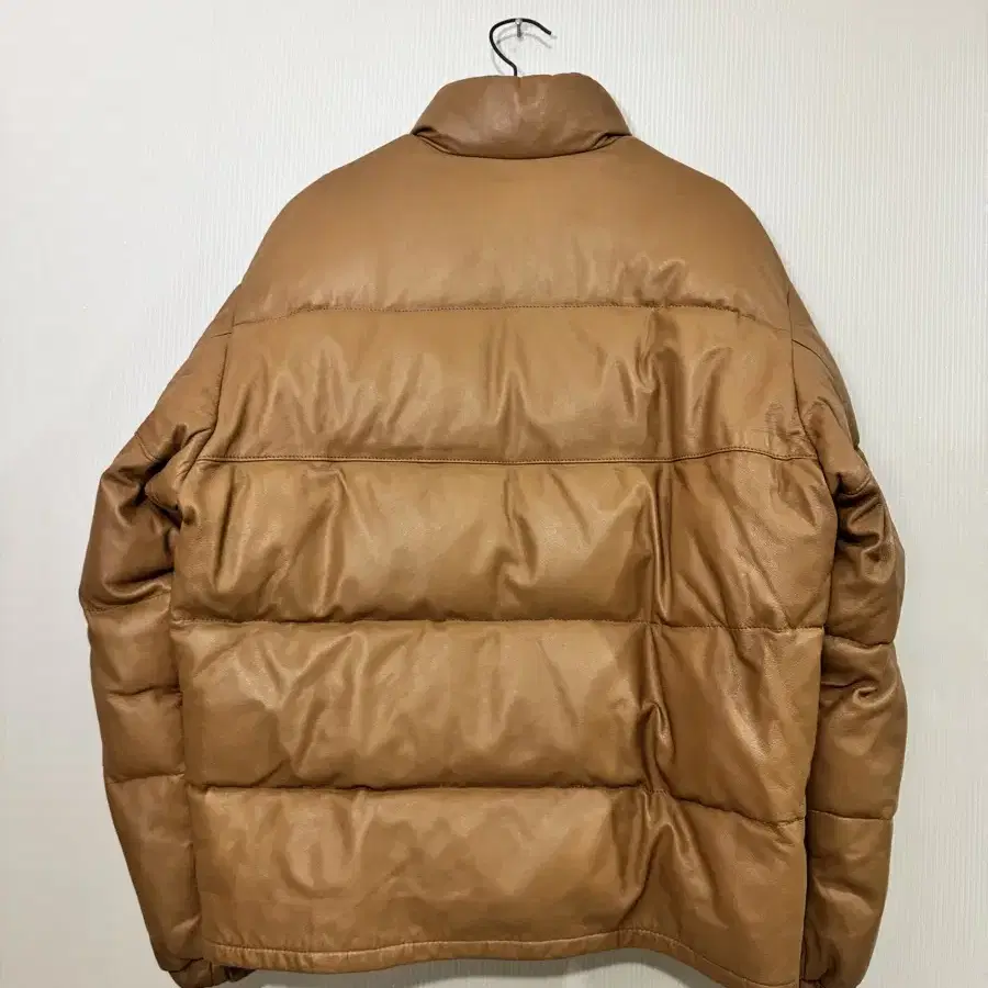 Schott Goose Down Lamb Leather puffer