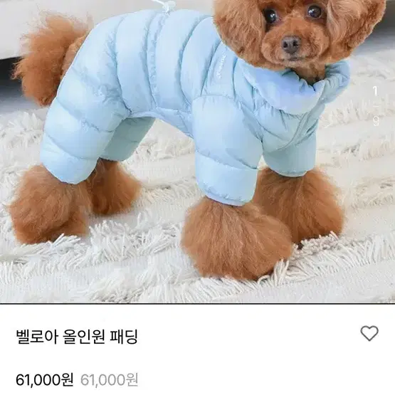 강아지 패딩 밸로아 올인원패딩 M