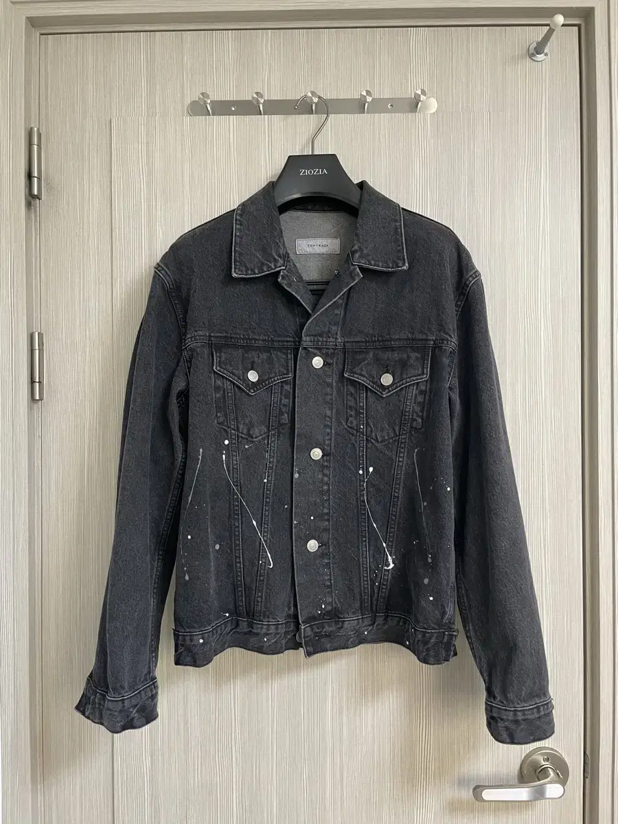 Tony Weck Black and Blue Denim Jacket Jeans Jacket