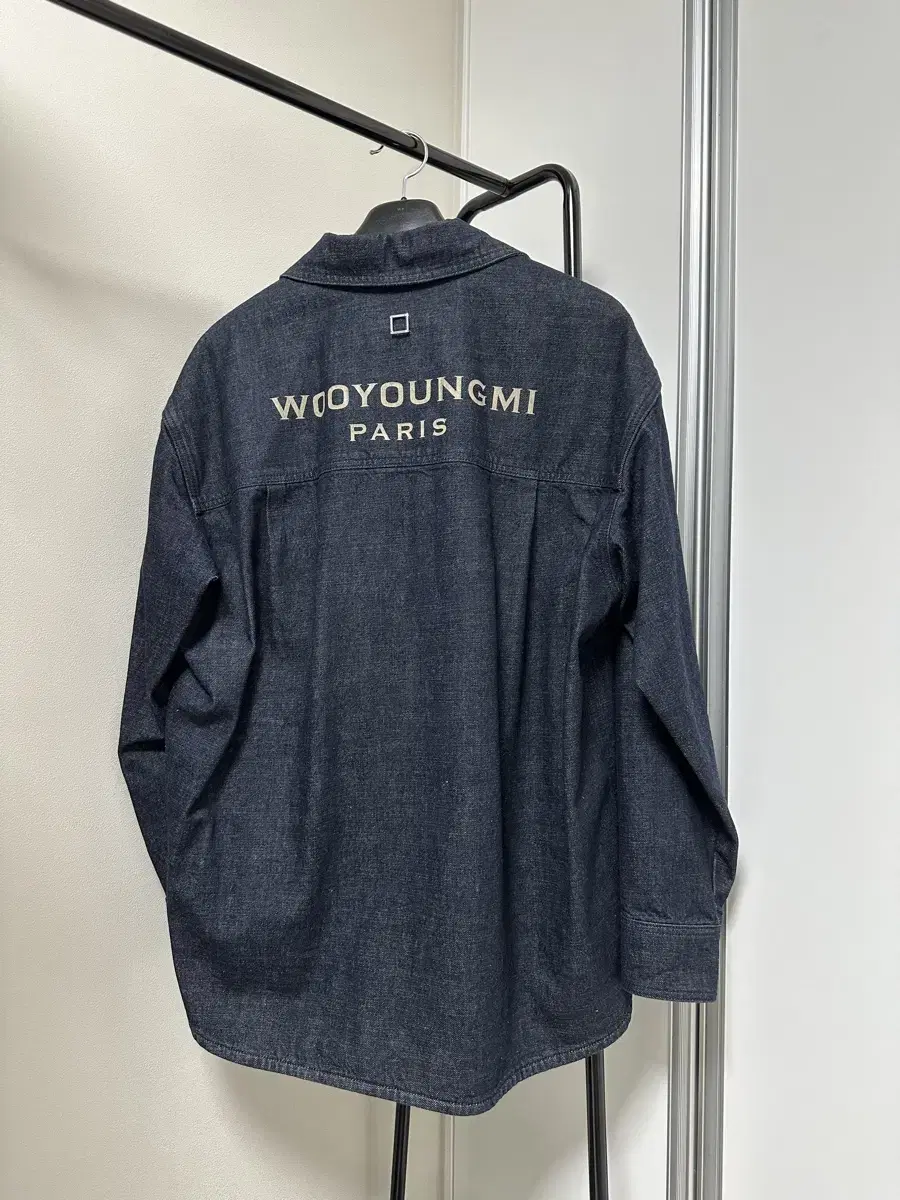 Wooyoung Mi Woo denim back logo shirt bloo 100