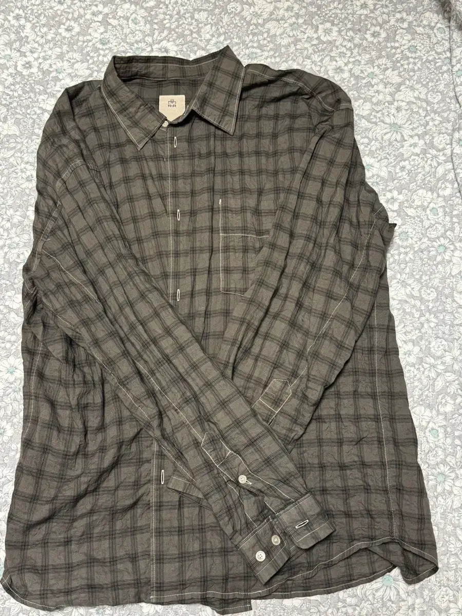 [3]Polythene Country Check Shirt Dyed Brown