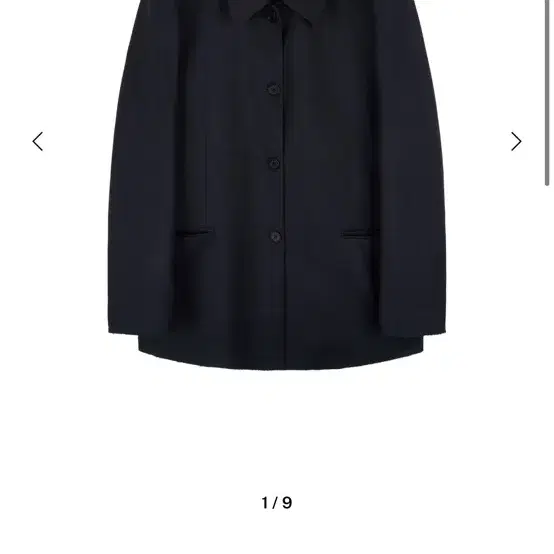 repose wool cutting jackets, navy