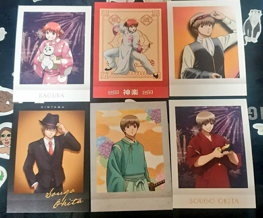 Gintama Pashakore Okita Sogo Kamui Takasugi Shinsuke Kagura kard official goods