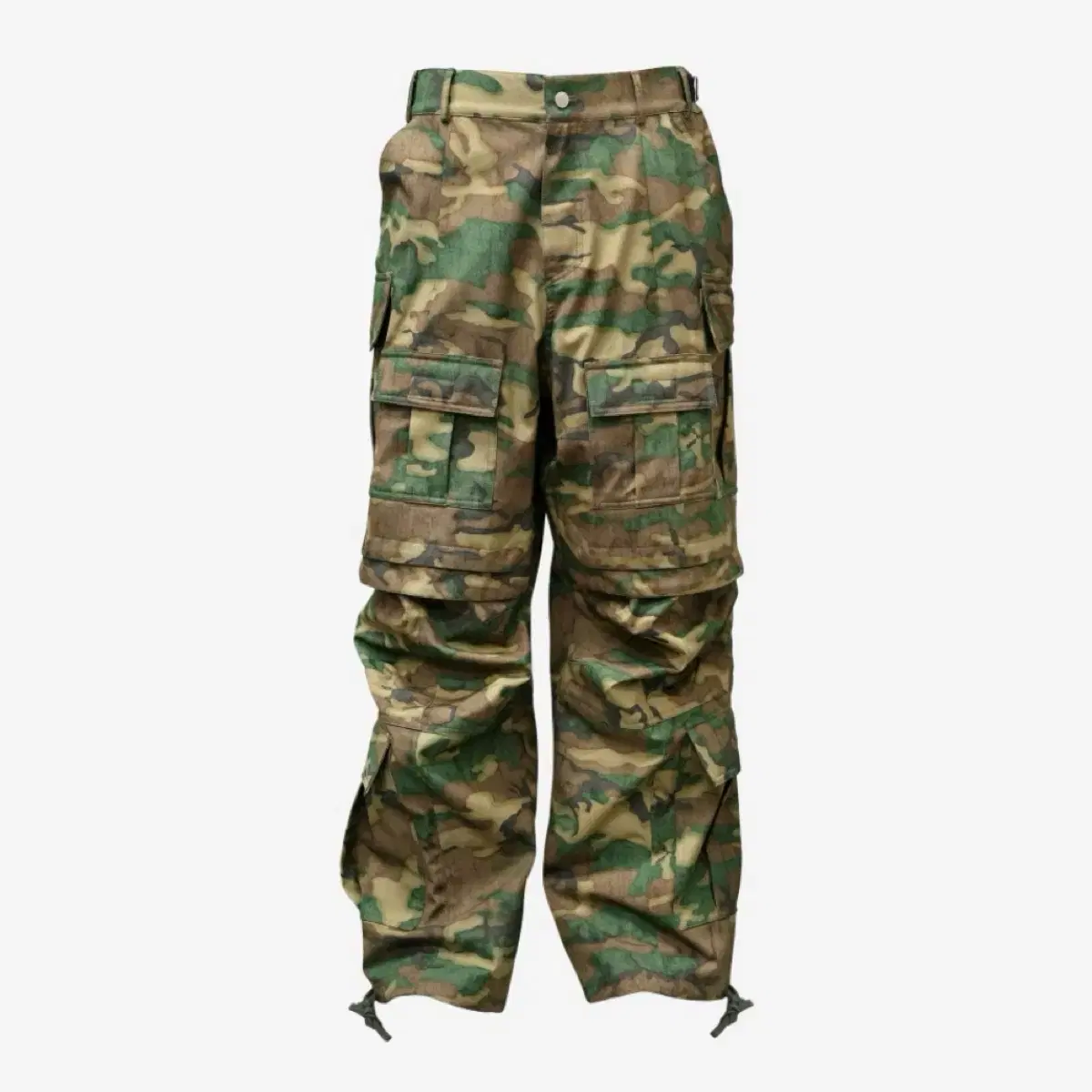 [size 3] Papromwat Paakaib Pa Camo Cargo Pants Green