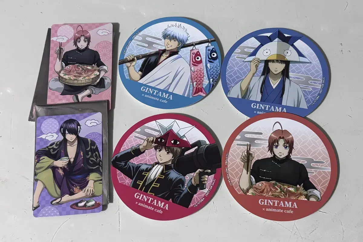 Anime Gintama Collaboration Cafe pre-order benefit Kintoki Kamui Sogo Katsura Takasugi-chan