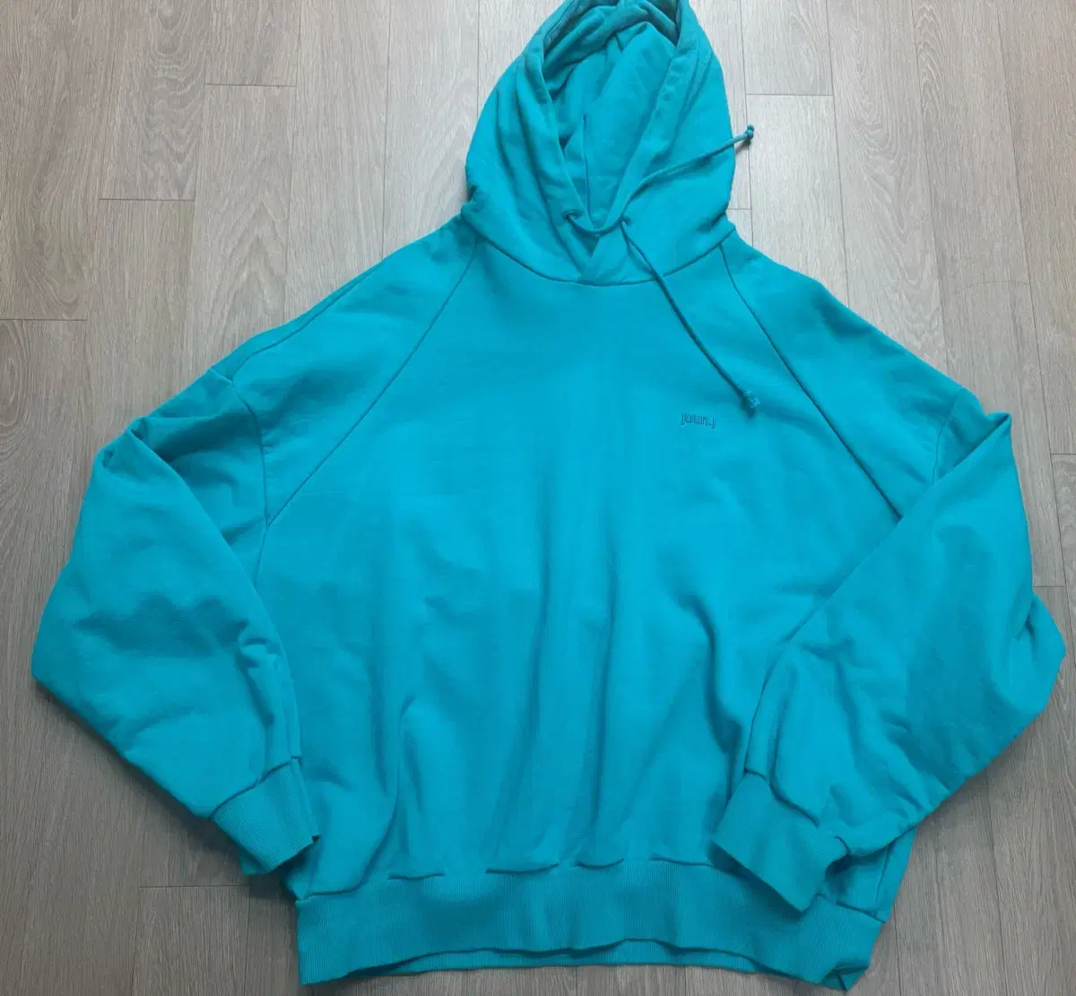 [M] Junji 22SS Archive Applemint Turquoise Hoodie