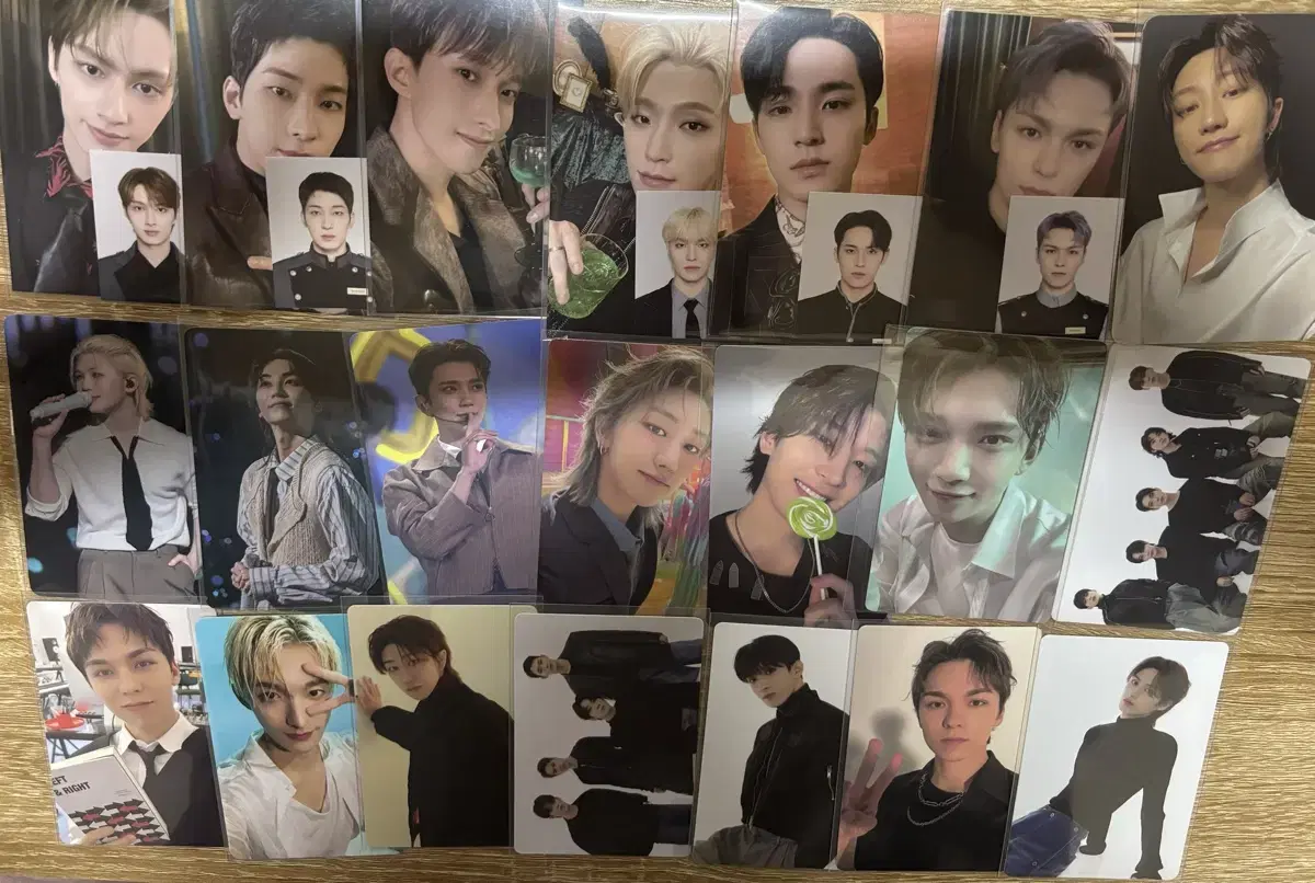 seventeen vernon joshua dk minyu gyu dino wonwoo photocard 21 sheets sold in bulk